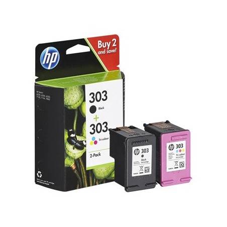 HP oryginalny zestaw tuszy 3YM92AE, HP 303, CMYK, 165CMY-200Ks HP oryginalny zestaw tuszy 3YM92AE, HP 303, CMYK, 165CMY-200Ks