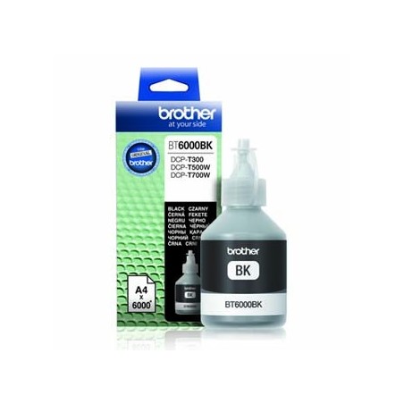 Brother oryginalny ink / tusz BT-6000BK, black, 6000s Brother oryginalny ink / tusz BT-6000BK, black, 6000s