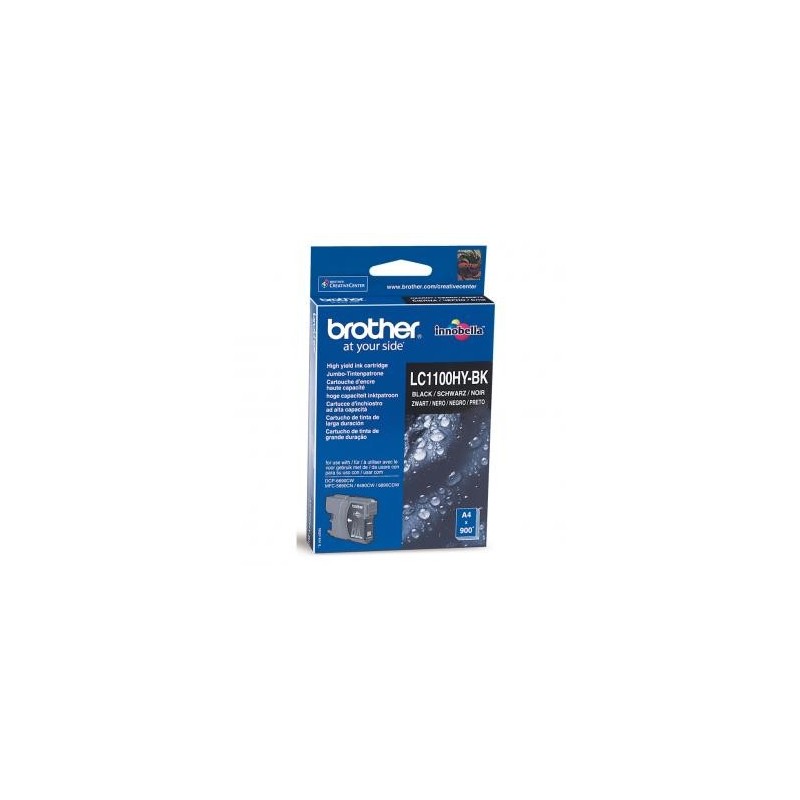 Brother oryginalny ink / tusz LC-1100HYBK, black, 900s, high capacity