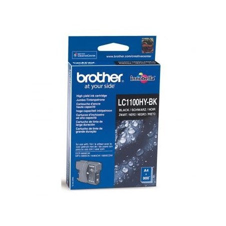 Brother oryginalny ink / tusz LC-1100HYBK, black, 900s, high capacity