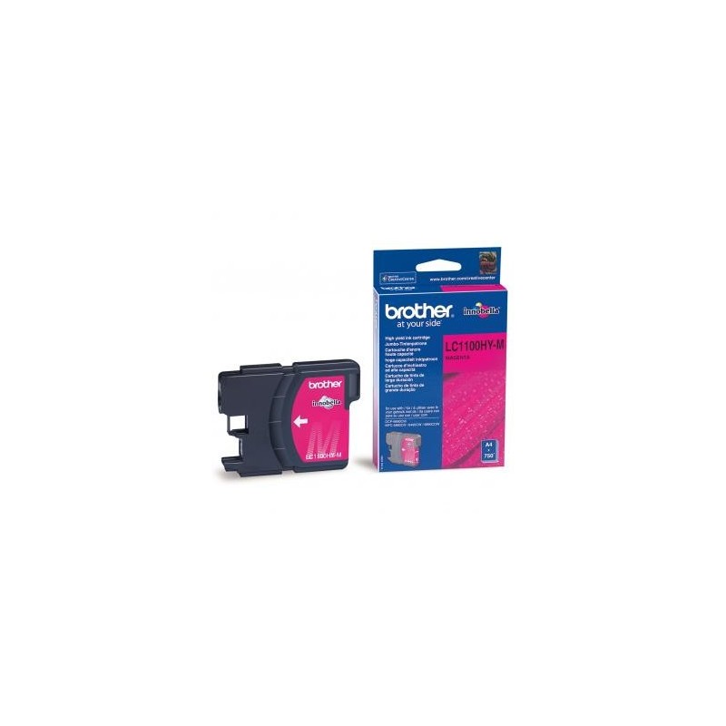 Brother oryginalny ink / tusz LC-1100HYM, magenta, 750s, high capacity