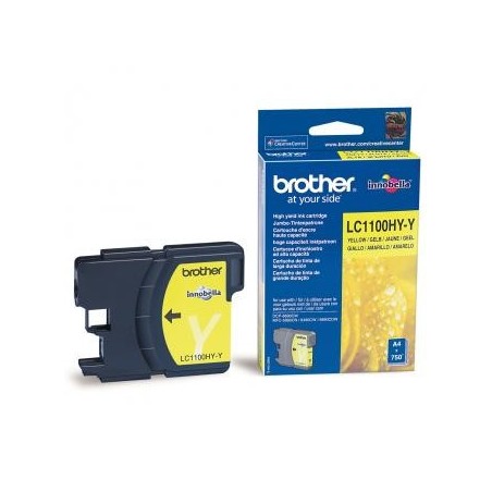 Brother oryginalny ink / tusz LC-1100HYY, yellow, 750s, high capacity Brother oryginalny ink / tusz LC-1100HYY, yellow, 750s, high capacity