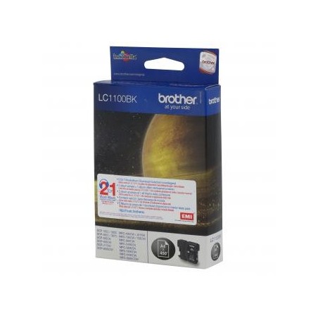 Brother oryginalny ink / tusz LC-1100BK, black, 500s Brother oryginalny ink / tusz LC-1100BK, black, 500s