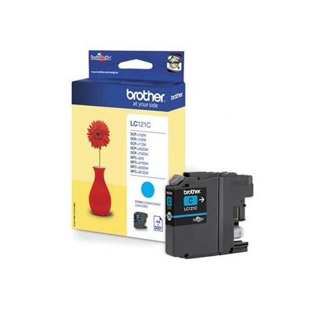 Brother oryginalny ink / tusz LC-121C, cyan, 300s Brother oryginalny ink / tusz LC-121C, cyan, 300s