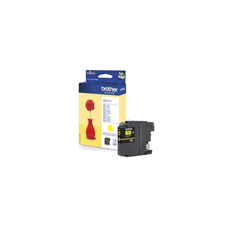 Brother oryginalny ink / tusz LC-121Y, yellow, 300s