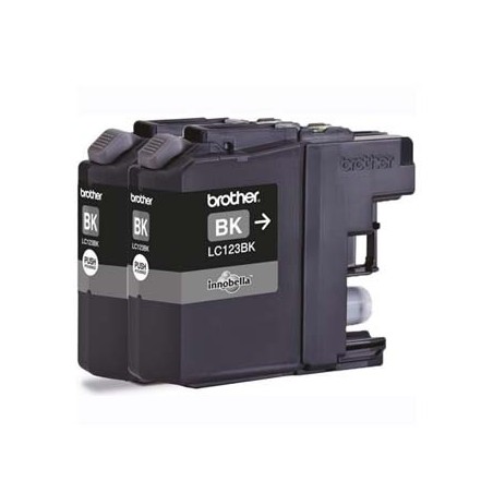 Brother oryginalny ink / tusz LC-123BK, black, 2x600s, 2szt Brother oryginalny ink / tusz LC-123BK, black, 2x600s, 2szt