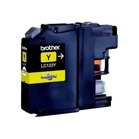 Brother oryginalny ink / tusz LC-123Y, yellow, 600s Brother oryginalny ink / tusz LC-123Y, yellow, 600s