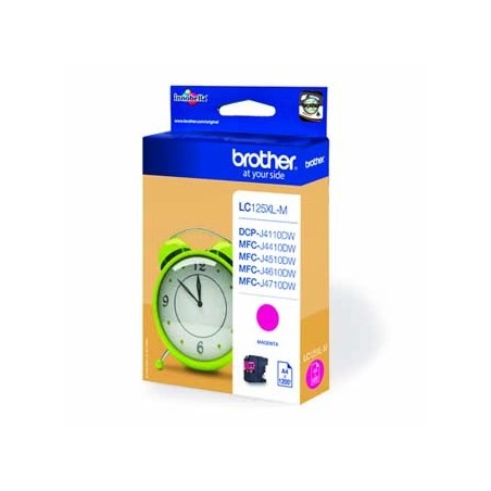 Brother oryginalny ink / tusz LC-125XLM, magenta, 1200s Brother oryginalny ink / tusz LC-125XLM, magenta, 1200s