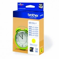 Brother oryginalny ink / tusz LC-125XLY, yellow, 1200s