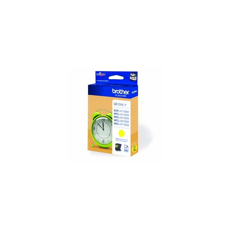 Brother oryginalny ink / tusz LC-125XLY, yellow, 1200s