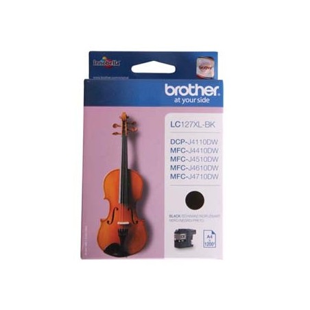 Brother oryginalny ink / tusz LC-127XLBK, black, 1200s Brother oryginalny ink / tusz LC-127XLBK, black, 1200s