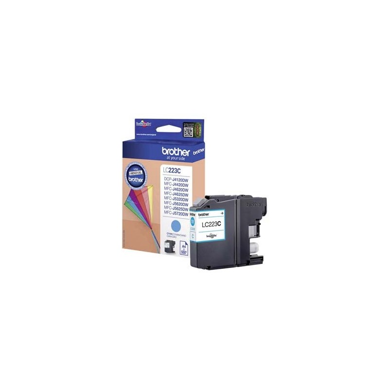 Brother oryginalny ink / tusz LC-223C, cyan, 600s Brother oryginalny ink / tusz LC-223C, cyan, 600s