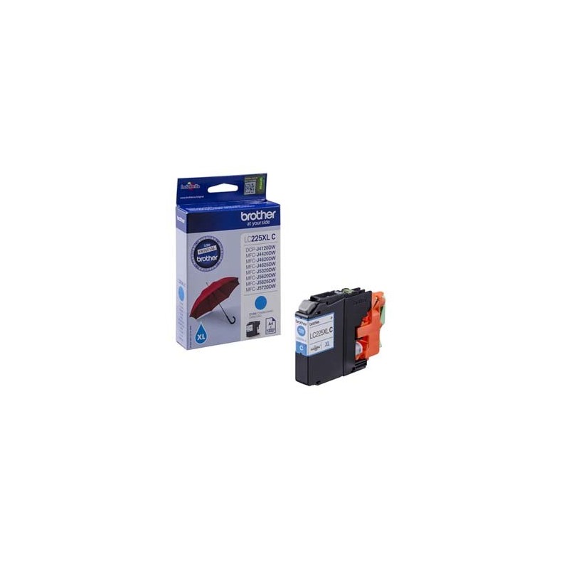Brother oryginalny ink / tusz LC-225XLC, cyan, 1200s