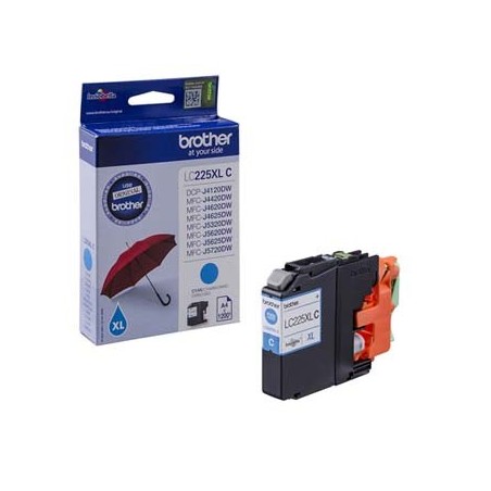 Brother oryginalny ink / tusz LC-225XLC, cyan, 1200s Brother oryginalny ink / tusz LC-225XLC, cyan, 1200s