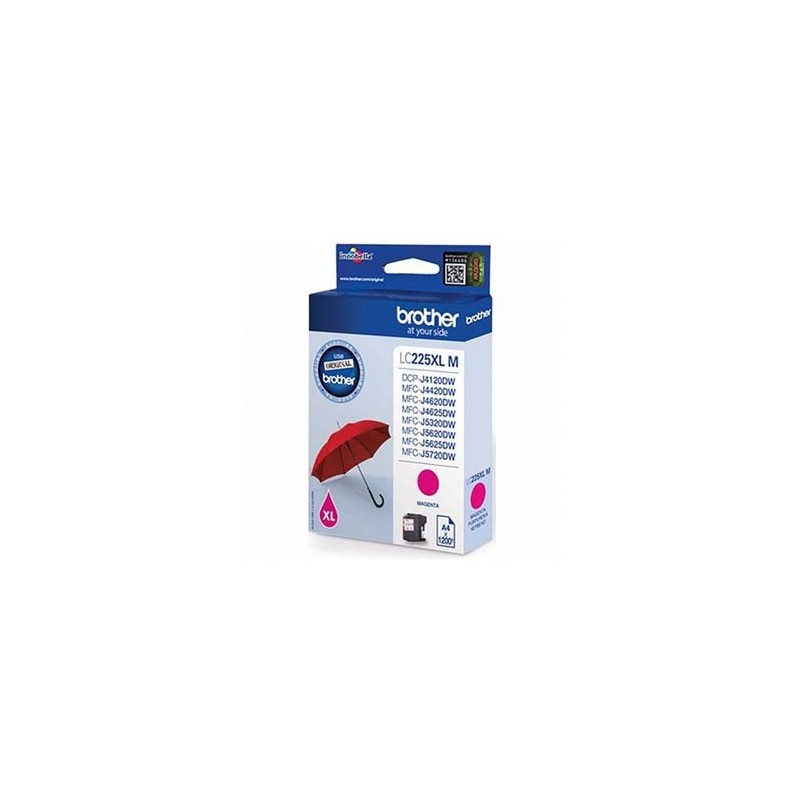 Brother oryginalny ink / tusz LC-225XLM, magenta, 1200s