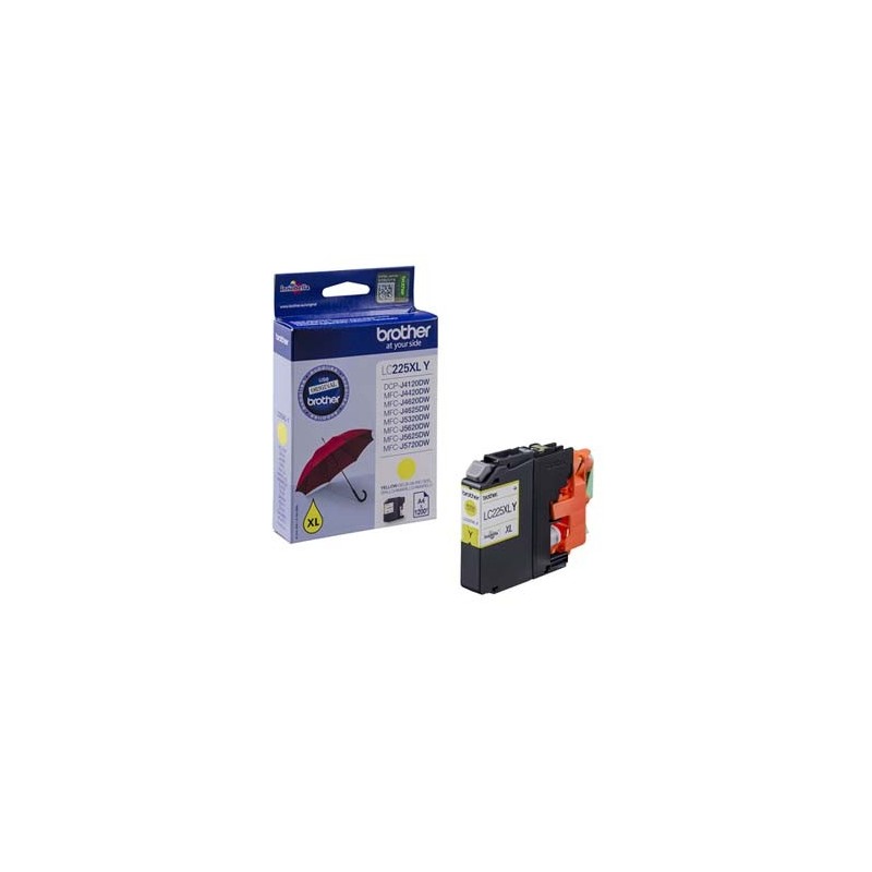 Brother oryginalny ink / tusz LC-225XLY, yellow, 1200s Brother oryginalny ink / tusz LC-225XLY, yellow, 1200s