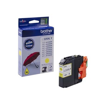 Brother oryginalny ink / tusz LC-225XLY, yellow, 1200s Brother oryginalny ink / tusz LC-225XLY, yellow, 1200s