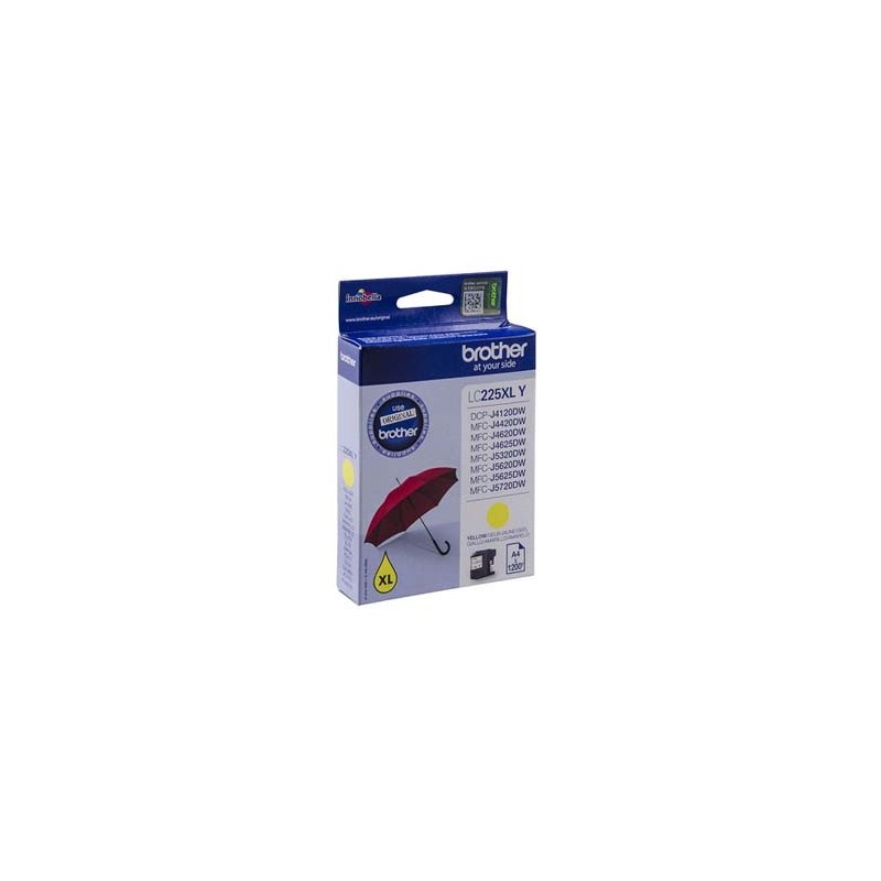 Brother oryginalny ink / tusz LC-225XLY, yellow, 1200s Brother oryginalny ink / tusz LC-225XLY, yellow, 1200s