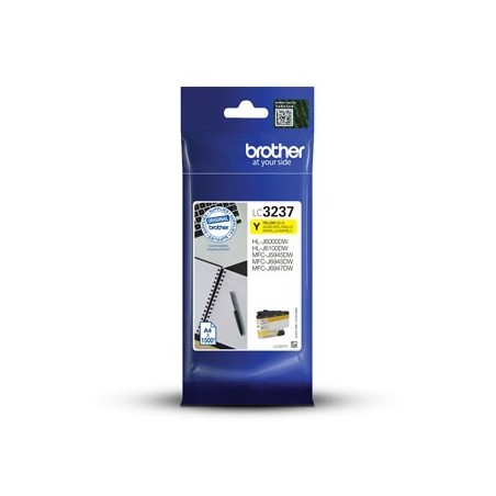 Brother oryginalny ink / tusz LC-3237Y, yellow, 1500s Brother oryginalny ink / tusz LC-3237Y, yellow, 1500s