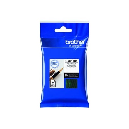 Brother oryginalny ink / tusz LC-3617BK, black, 550s, 12,5ml Brother oryginalny ink / tusz LC-3617BK, black, 550s, 12,5ml