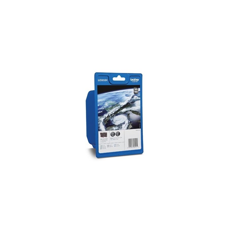Brother oryginalny ink / tusz LC-985BKBP2, black, 300s, 2szt