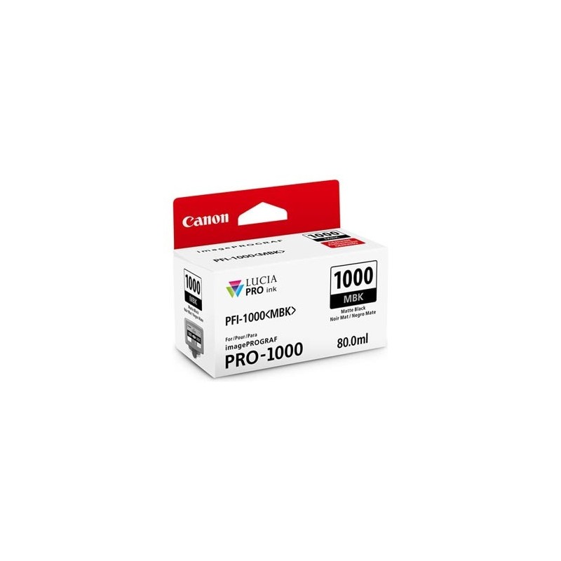 Canon oryginalny ink / tusz PFI-1000 MBK, 0545C001, czarny mat, 5490s, 80ml, -