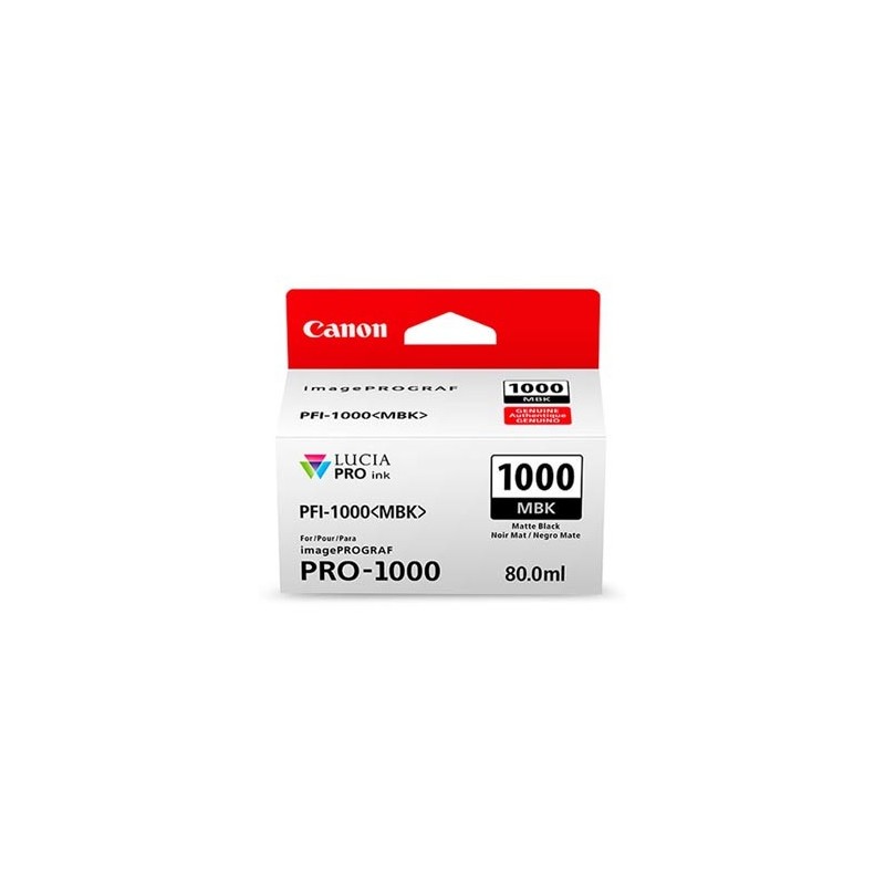 Canon oryginalny ink / tusz PFI-1000 MBK, 0545C001, czarny mat, 5490s, 80ml, -
