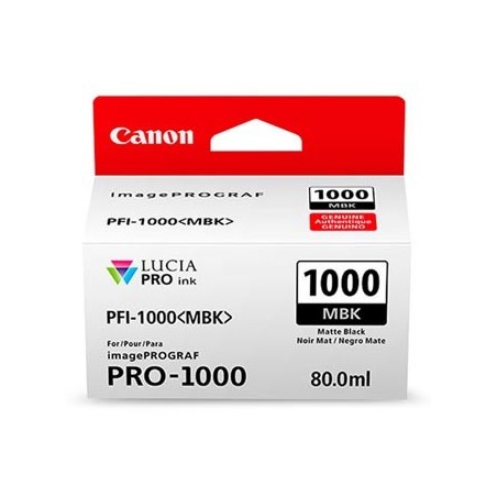 Canon oryginalny ink / tusz PFI-1000 MBK, 0545C001, czarny mat, 5490s, 80ml, - Canon oryginalny ink / tusz PFI-1000 MBK, 0545C001, czarny mat, 5490s, 80ml, -