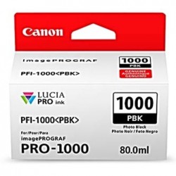 Canon oryginalny ink / tusz PFI-1000 PBK, 0546C001, photo black, 2205s, 80ml, - Canon oryginalny ink / tusz PFI-1000 PBK, 0546C001, photo black, 2205s, 80ml, -