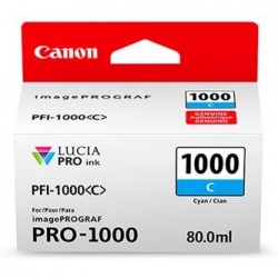 Canon oryginalny ink / tusz PFI-1000 C, 0547C001, cyan, 5025s, 80ml, - Canon oryginalny ink / tusz PFI-1000 C, 0547C001, cyan, 5025s, 80ml, -