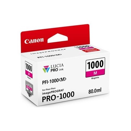 Canon oryginalny ink / tusz PFI-1000 M, 0548C001, magenta, 5885s, 80ml, - Canon oryginalny ink / tusz PFI-1000 M, 0548C001, magenta, 5885s, 80ml, -