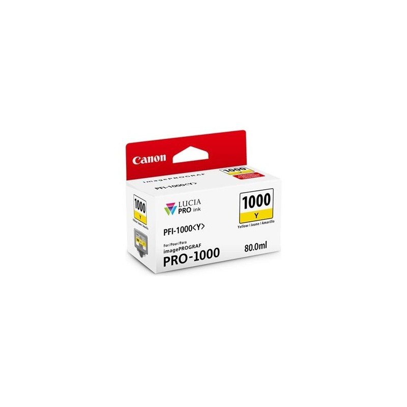 Canon oryginalny ink / tusz PFI-1000 Y, 0549C001, yellow, 3365s, 80ml, -
