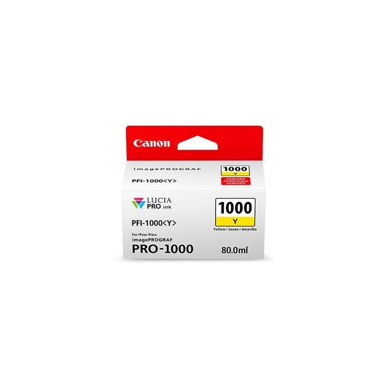 Canon oryginalny ink / tusz PFI-1000 Y, 0549C001, yellow, 3365s, 80ml, -