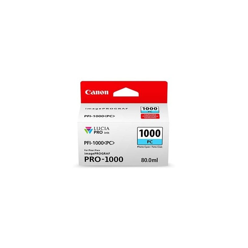 Canon oryginalny ink / tusz PFI-1000 PC, 0550C001, cyan, 5140s, 80ml, -
