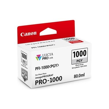 Canon oryginalny ink / tusz PFI-1000 PGY, 0553C001, photo grey, 3165s, 80ml, - Canon oryginalny ink / tusz PFI-1000 PGY, 0553C001, photo grey, 3165s, 80ml, -