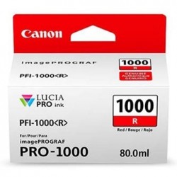Canon oryginalny ink / tusz PFI-1000 R, 0554C001, red, 5355s, 80ml, - Canon oryginalny ink / tusz PFI-1000 R, 0554C001, red, 5355s, 80ml, -