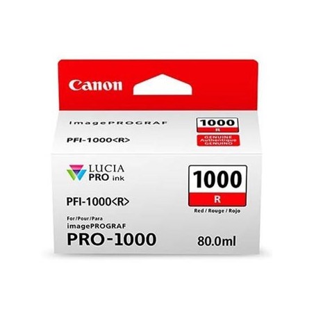 Canon oryginalny ink / tusz PFI-1000 R, 0554C001, red, 5355s, 80ml, - Canon oryginalny ink / tusz PFI-1000 R, 0554C001, red, 5355s, 80ml, -