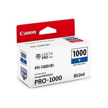 Canon oryginalny ink / tusz PFI-1000 B, 0555C001, blue, 4875s, 80ml, - Canon oryginalny ink / tusz PFI-1000 B, 0555C001, blue, 4875s, 80ml, -