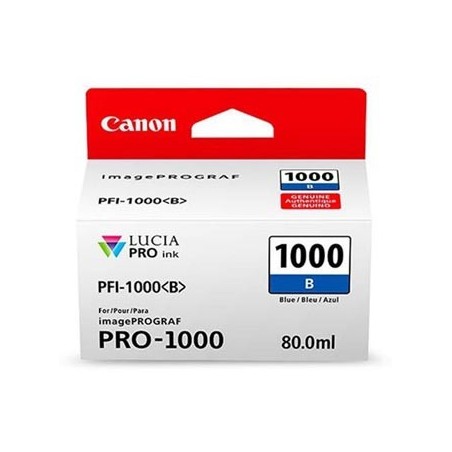 Canon oryginalny ink / tusz PFI-1000 B, 0555C001, blue, 4875s, 80ml, - Canon oryginalny ink / tusz PFI-1000 B, 0555C001, blue, 4875s, 80ml, -