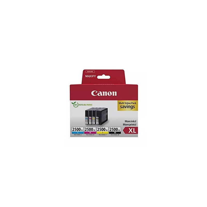 Canon oryginalny ink / tusz PGI-2500XL BK/C/M/Y MULTI, 9254B010, CMYK