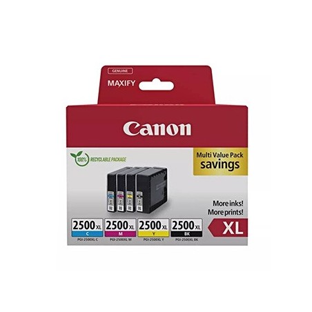 Canon oryginalny ink / tusz PGI-2500XL BK/C/M/Y MULTI, 9254B010, CMYK