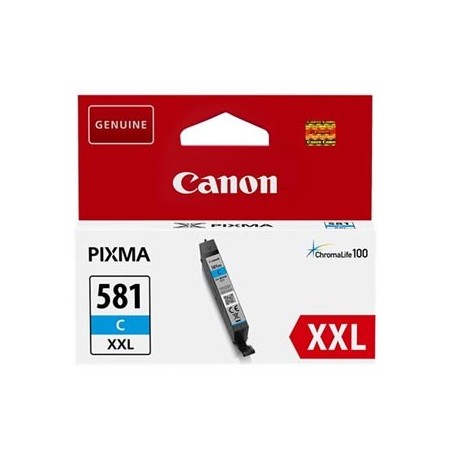 Canon oryginalny ink / tusz CLI-581 XXL C, 1995C001, cyan, 11.7ml, very high capacity, - Canon oryginalny ink / tusz CLI-581 XXL C, 1995C001, cyan, 11.7ml, very high capacity, -