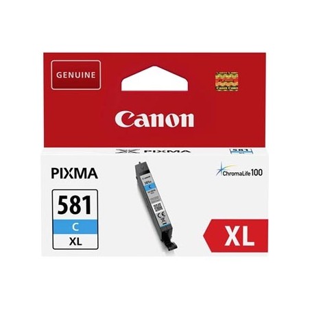 Canon oryginalny ink / tusz CLI-581 XL C, 2049C001, cyan, 8,3ml, high capacity Canon oryginalny ink / tusz CLI-581 XL C, 2049C001, cyan, 8,3ml, high capacity