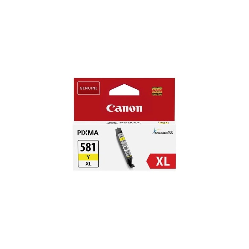 Canon oryginalny ink / tusz CLI-581 XL Y, 2051C001, yellow, 8,3ml, high capacity Canon oryginalny ink / tusz CLI-581 XL Y, 2051C001, yellow, 8,3ml, high capacity