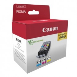 Canon oryginalny ink / tusz CLI-521 CMY, 2934B015, CMY, multipack Canon oryginalny ink / tusz CLI-521 CMY, 2934B015, CMY, multipack