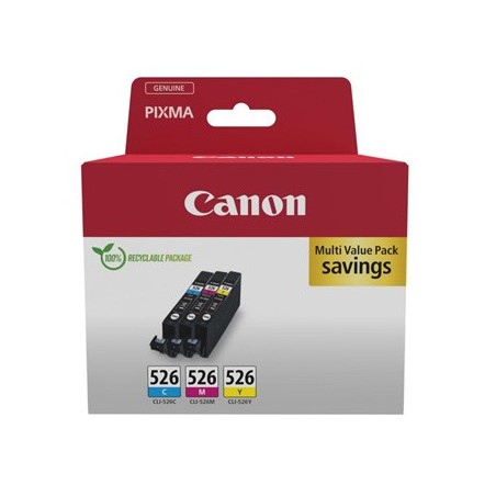 Canon oryginalny ink / tusz CLI-526 CMY, 4541B018, CMY, multipack Canon oryginalny ink / tusz CLI-526 CMY, 4541B018, CMY, multipack