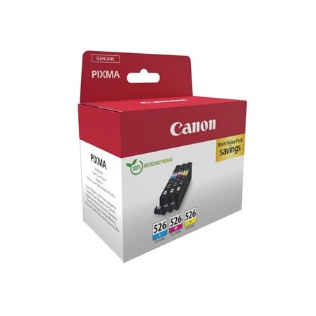 Canon oryginalny ink / tusz CLI-526 CMY, 4541B018, CMY, multipack Canon oryginalny ink / tusz CLI-526 CMY, 4541B018, CMY, multipack