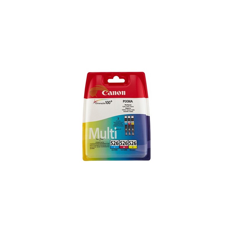 Canon oryginalny ink / tusz CLI-526 CMY, 4541B019, CMY, blistr z ochroną, 9ml, multi pack