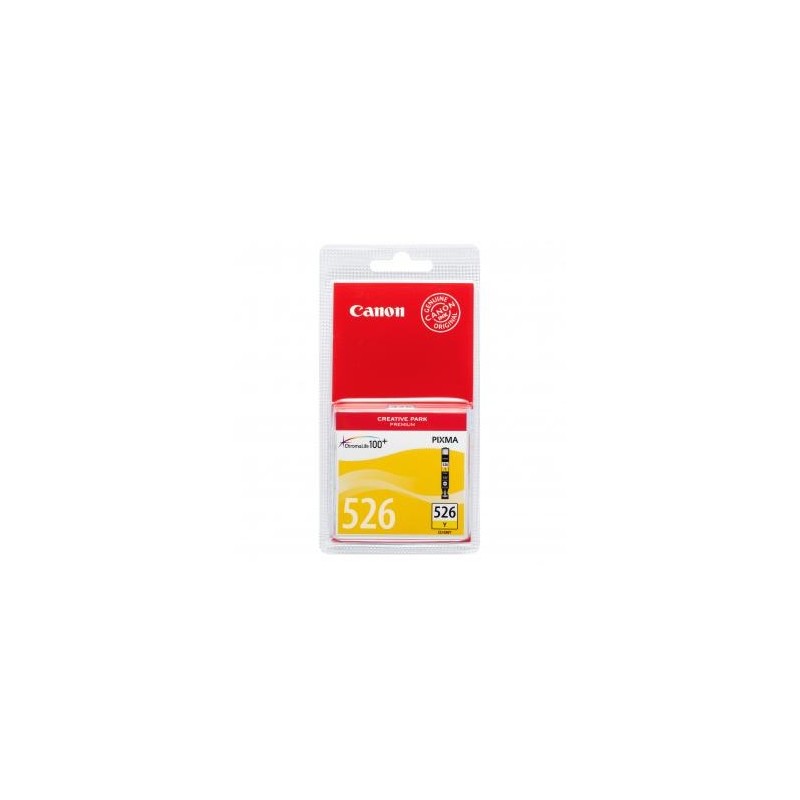 Canon oryginalny ink / tusz CLI-526 Y, 4543B001, yellow, 9ml Canon oryginalny ink / tusz CLI-526 Y, 4543B001, yellow, 9ml