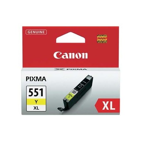 Canon oryginalny ink / tusz CLI-551 XL Y, 6446B001, yellow, 665s, 11ml, high capacity Canon oryginalny ink / tusz CLI-551 XL Y, 6446B001, yellow, 665s, 11ml, high capacity